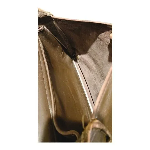 Coach Unisex Brown Leather Adjustable Shoulder Strap Flap Closure Messenger Bag - Picture 6 of 14